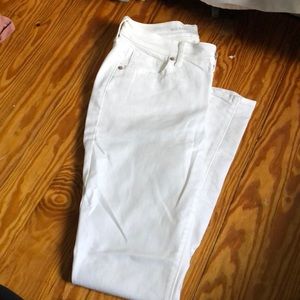 White  curvy fit jeans from old navy